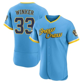 HOT!! Welcome Jesse Winker #33 Milwaukee Brewers Name & Number T-Shirt  S-5XL